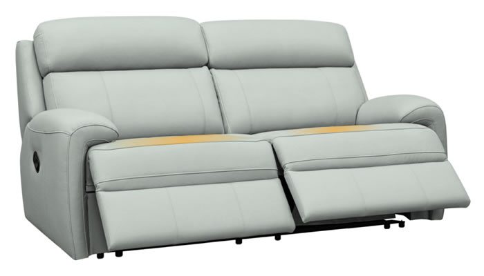 G Plan Hardy 2 Seater Manual Double Recliner Heated Seats Cambridge Cloud